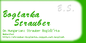 boglarka strauber business card